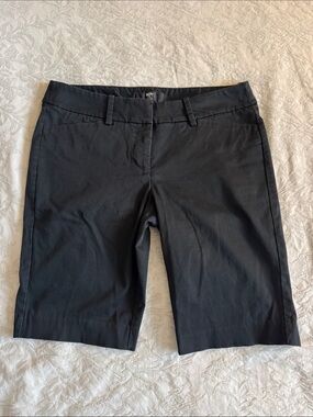 Massimo Black Bermuda Mid-Length Stretch Extensible Women’s Shorts